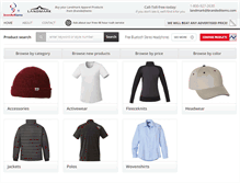 Tablet Screenshot of landmarkgear.com